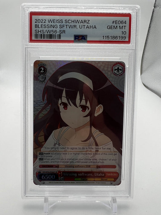 2022 WEISS SCHWARZ BLESSING SFTWR, UTAHA PSA 10