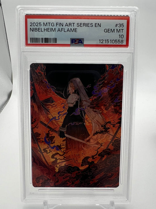 2025 MTG FIN ART SERIES EN NIBELHEIM AFLAME PSA 10