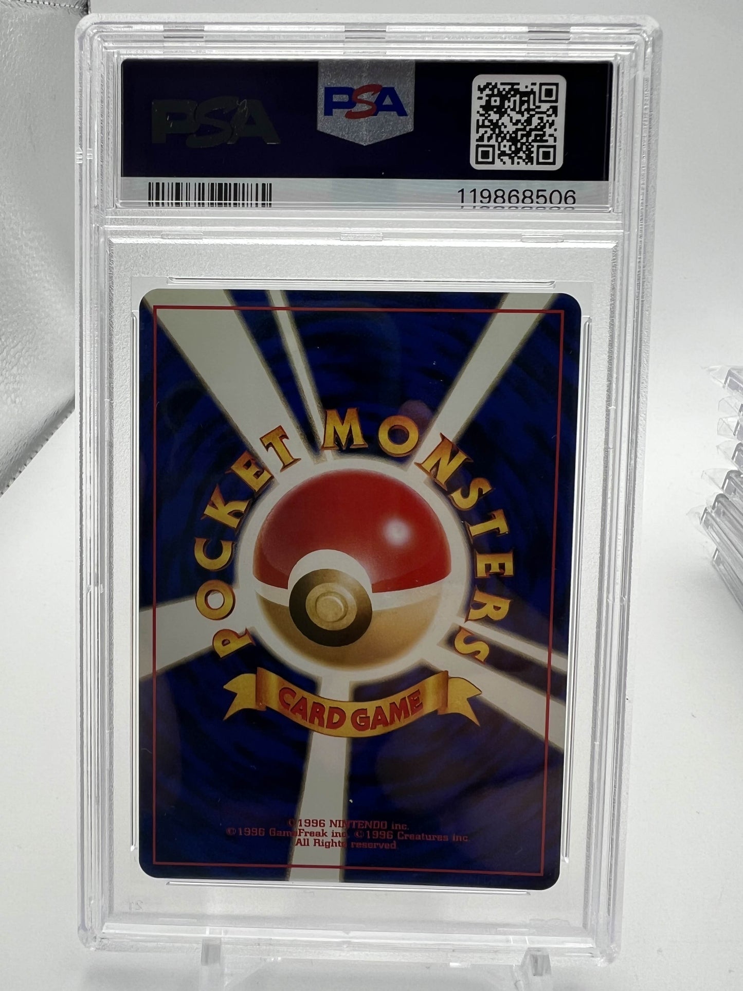 1997 P.M. JAPANESE FOSSIL HITMONLEE-HOLO PSA 9