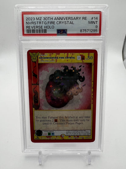 2023 MZ 30TH ANNI. RE NVRSTRTG.FIRE CRYSTAL - REVERSE HOLO PSA 9