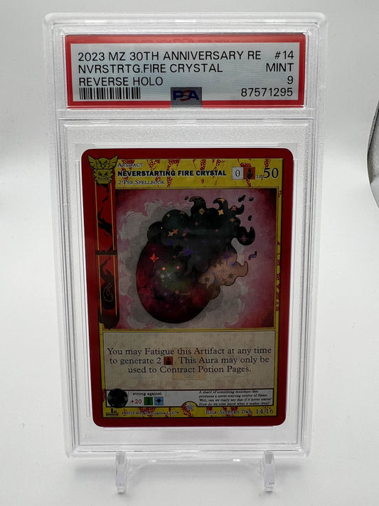 2023 MZ 30TH ANNI. RE NVRSTRTG.FIRE CRYSTAL - REVERSE HOLO PSA 9