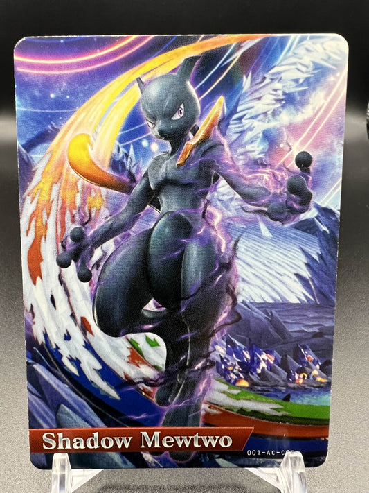 Pokemon Shadow Mewtwo Amiibo Card Pokken Tournament