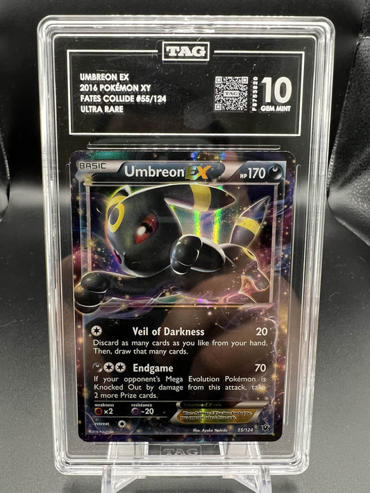 Pokemon 2016 Umbreon ex XY Fates Collide - UR - TAG 10