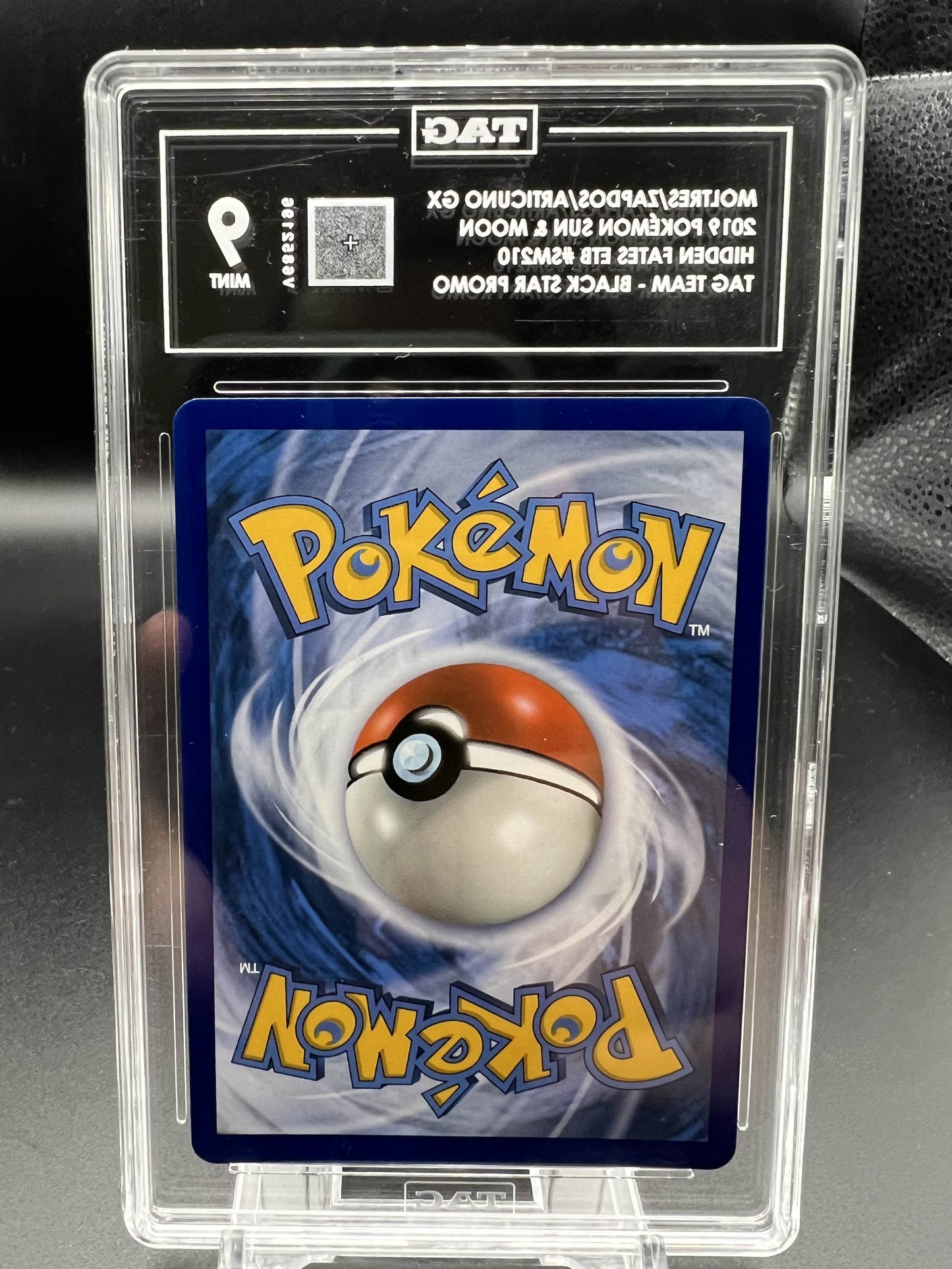 Pokemon 2019 Moltres/Zapdos/Articuno GX S&M Hidden Fates Tag Team Black Star Promo TAG 9