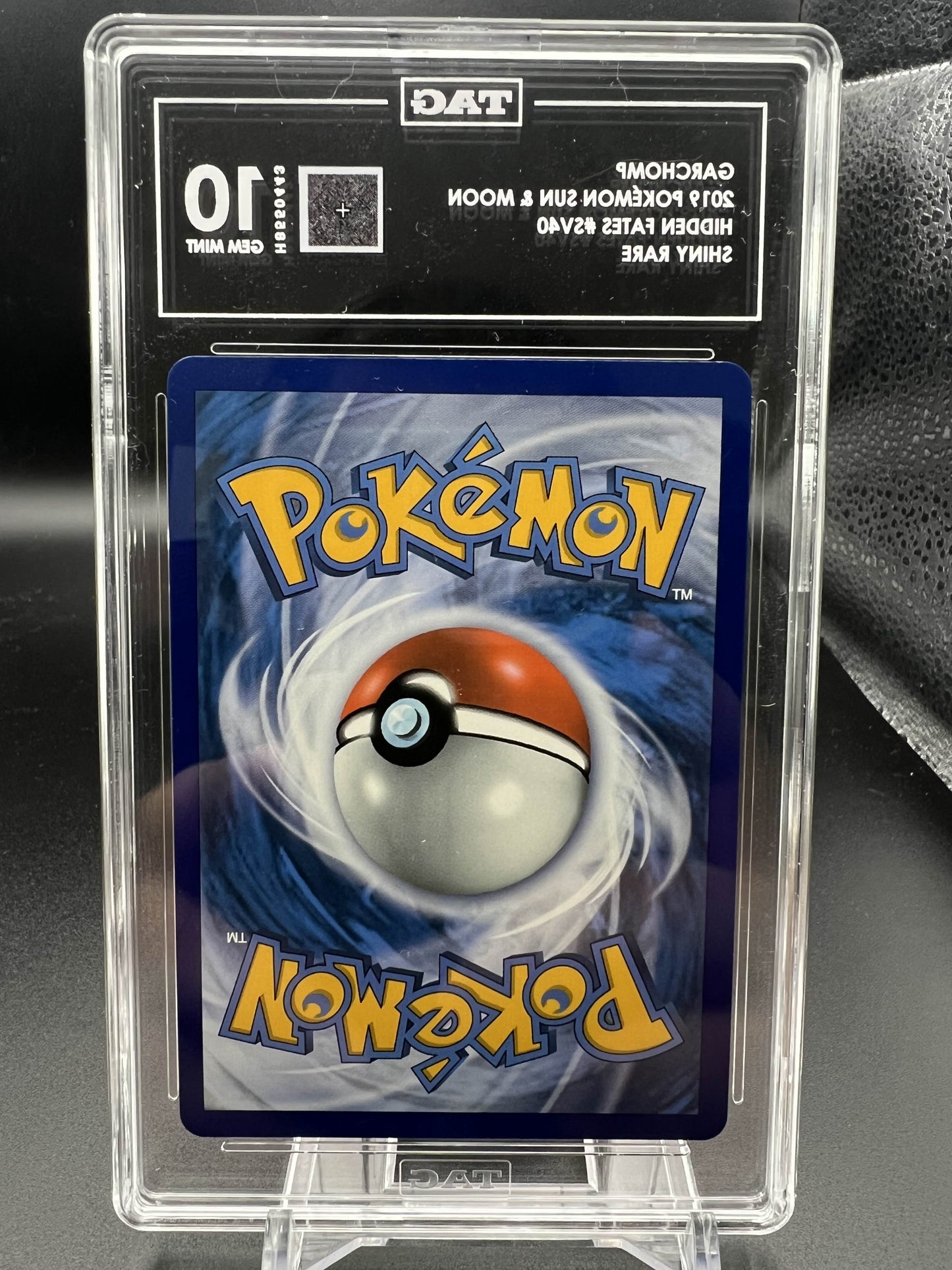 Pokemon 2019 Garchomp Sun & Moon Hidden Fates - SR - TAG 10