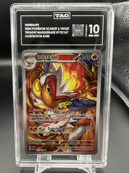 Pokemon 2024 Infernape Scarlet & Violet Twilight Masquerade - IR - TAG 10