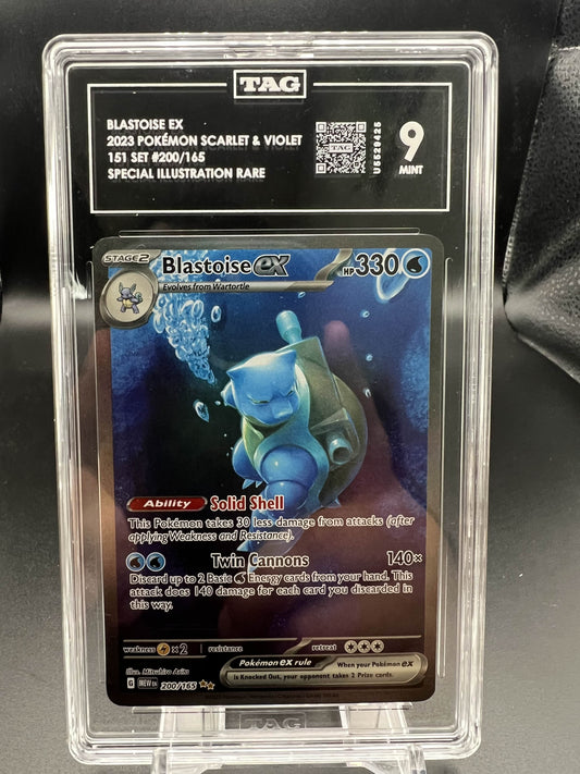 Pokemon 2023 Blastoise ex S&V 151 - SIR - TAG 9