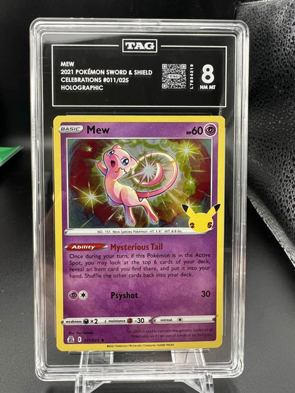 Pokemon 2021 Mew - S&S Celebrations - Holo - TAG 8