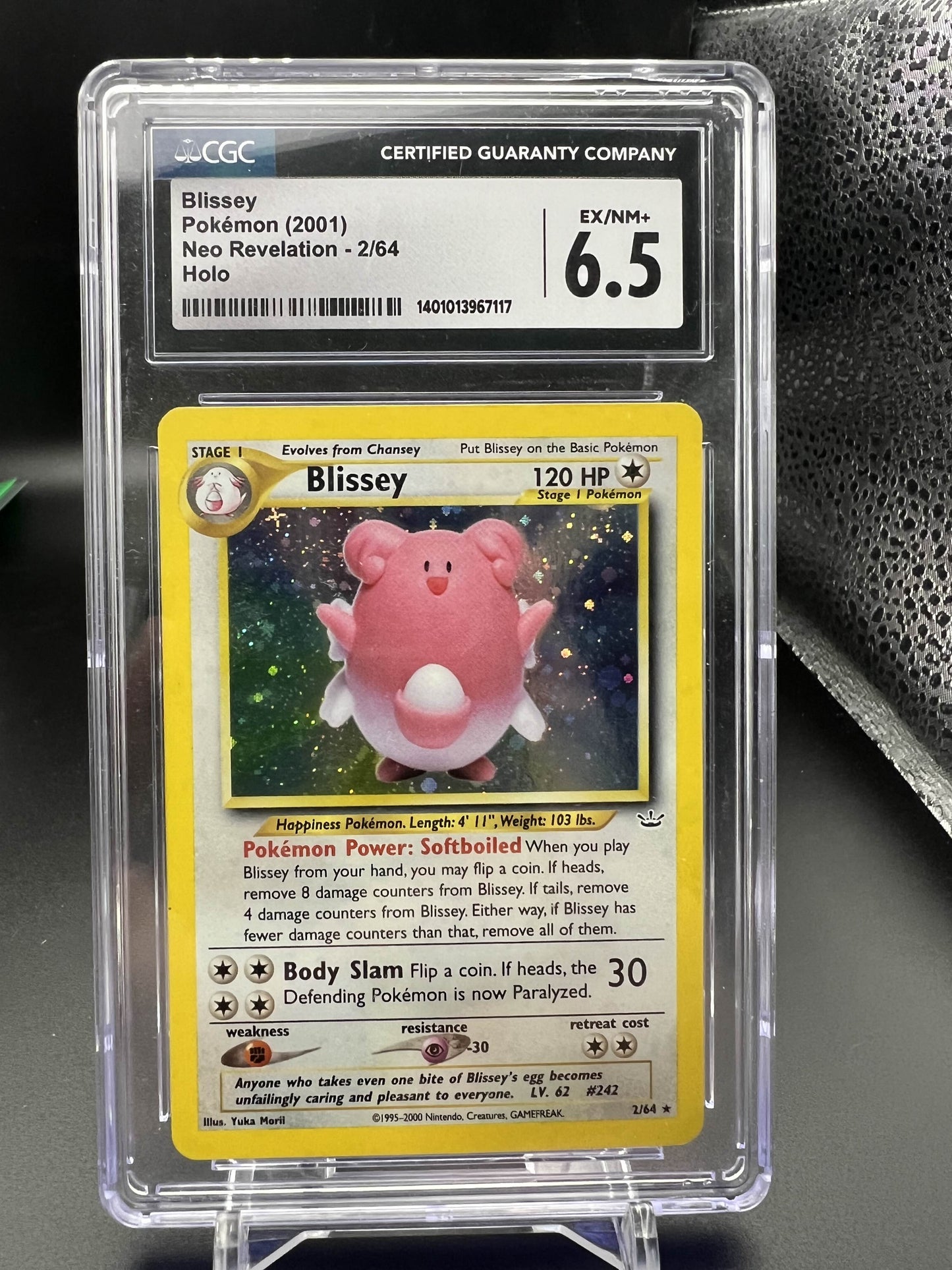 Pokemon 2001 Blissey - Neo Revelation - Holo - CGC 6.5