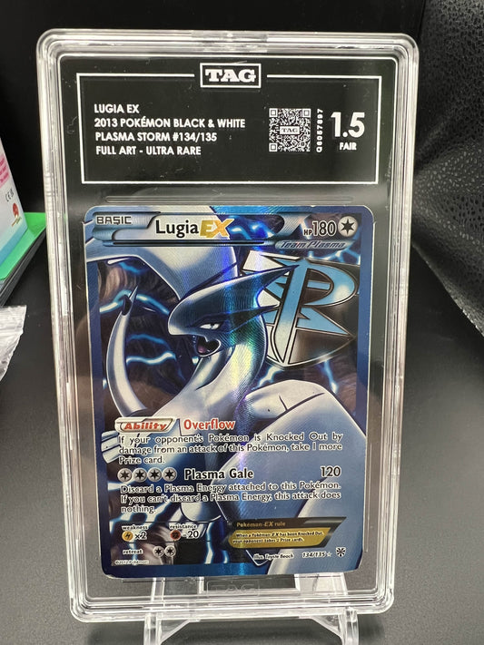 Pokemon 2013 Lugia EX - Plasma Storm - Full Art Ultra Rare - TAG 1.5