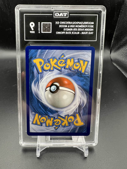 Pokemon 2019 Moltres/Zapdos/Articuno GX - Hidden Fates Black Star Promo - Tag Team - TAG 9