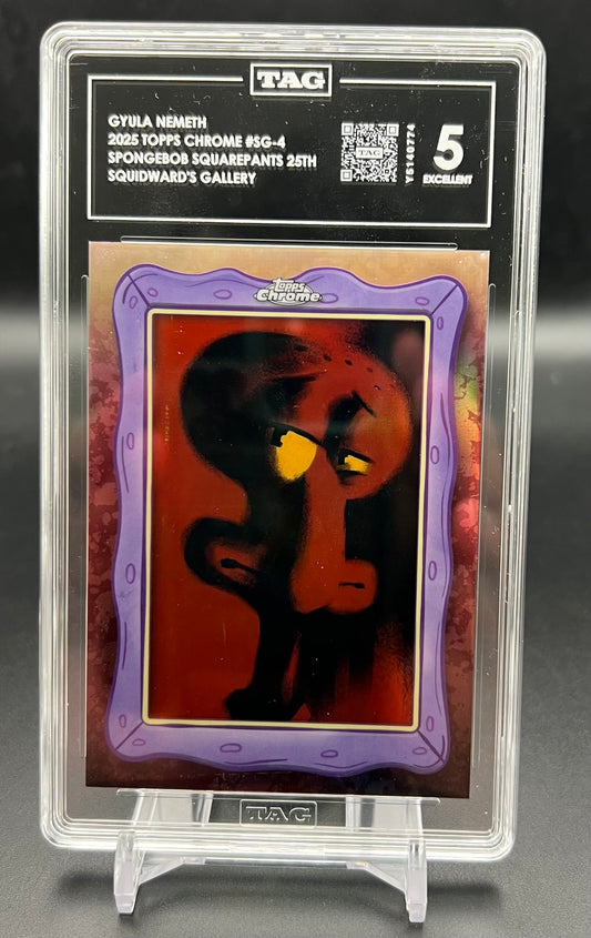 Topps Chrome Spongebob 2025 Squidward's Gallery - Gyula Nemeth - TAG 5