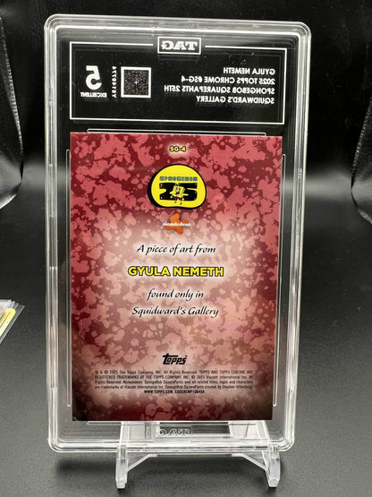 Topps Chrome Spongebob 2025 Squidward's Gallery - Gyula Nemeth - TAG 5