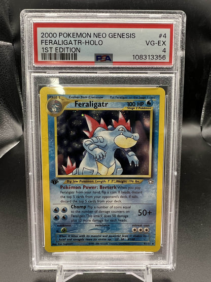 Pokemon 2000 Feraligatr - Neo Genesis 1st Edition - Holo - PSA 4