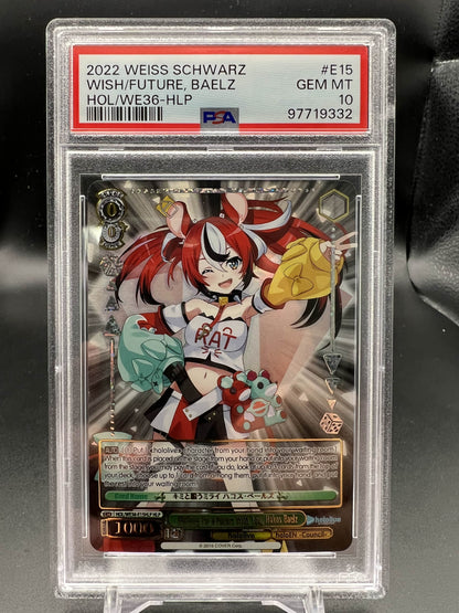 Weiss Schwarz 2022 - Baelz, Future/Wish - HLP - PSA 10