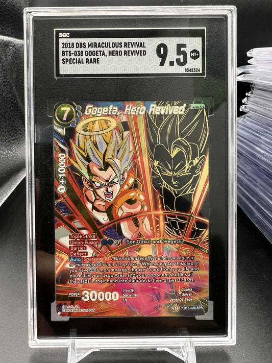 DBS 2018 Gogeta, Hero Revived - Miraculous Revival - SR - SGC 9.5