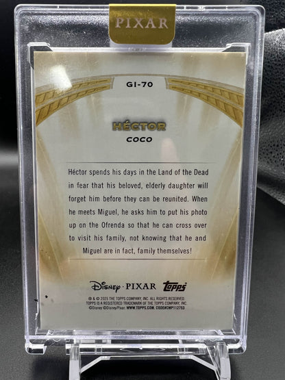 2025 Topps Pixar Gold Hector Golden Icons (Encased) 11/25 #GI-70
