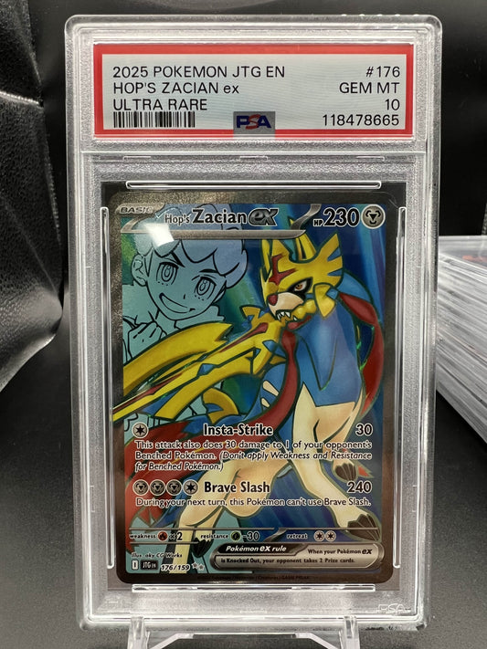 Pokemon 2025 Hop's Zacian ex - Journey Together - UR - PSA 10