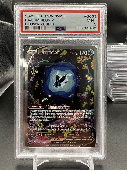 Pokemon 2023 Lumineon V - Crown Zenith - FA - PSA 9