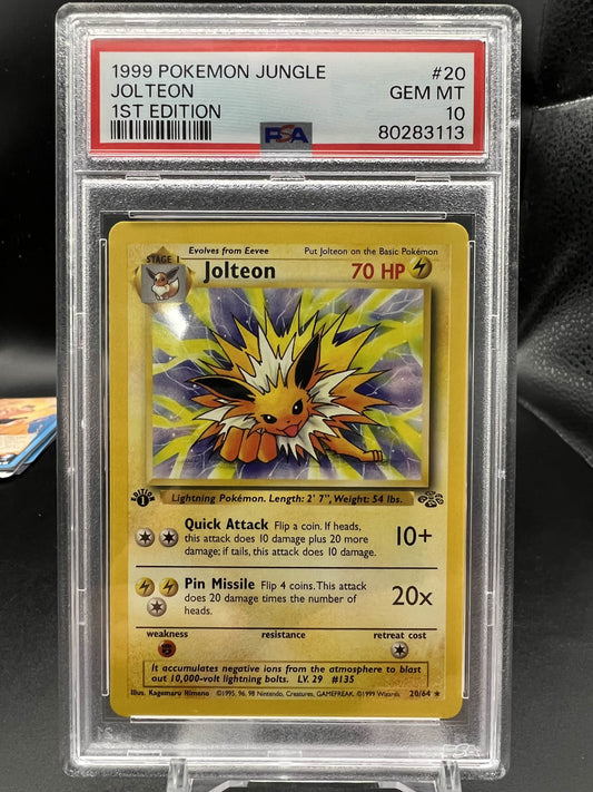Pokemon 1999 Jolteon - Jungle 1st Edition - PSA 10