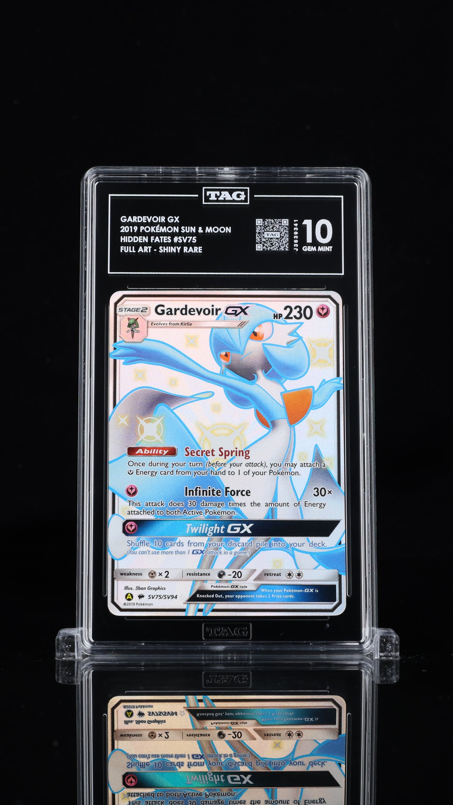 Pokemon 2019 Gardevoir GX SV75/SV94 - Hidden Fates Shiny Rare - TAG 10