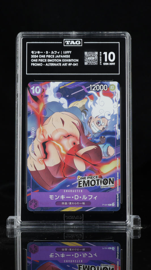 2024 One Piece Monkey.D.Luffy Emotion Exhibition Promo Alt Art JP TAG 10 [P1]