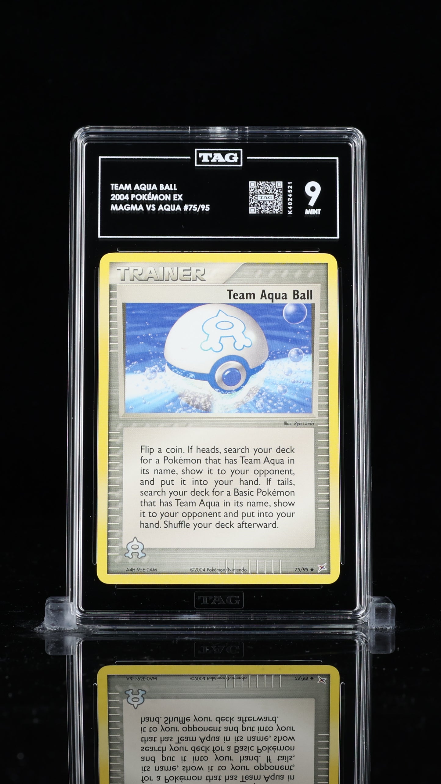 Pokemon 2004 Team Aqua Ball - Magma vs Aqua EX - 75/95 - TAG 9