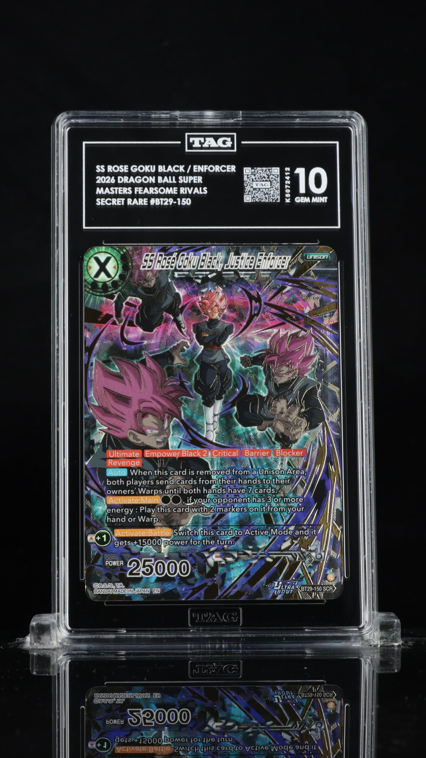 DBSM 2026 SS Rose Goku Black, Justice Enforcer - BT29-150 - TAG 10