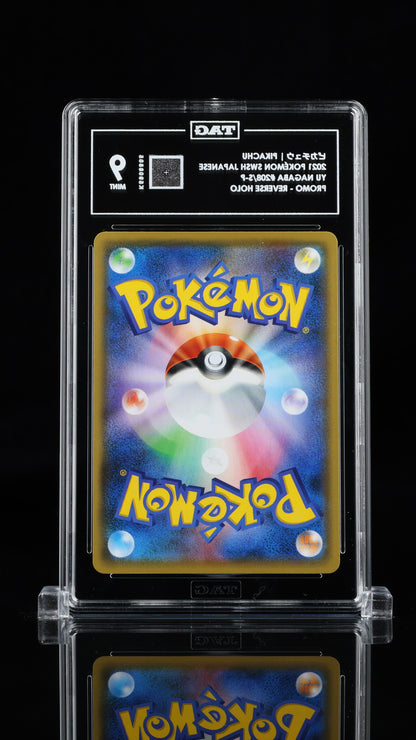 Pokemon JP 2021 Pikachu - Yu Nagaba Promo - Reverse Holo - TAG 9