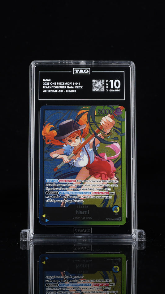 One Piece 2025 Nami OP11-041 Learn Together Leader Alt Art EN - TAG 10 [P2]