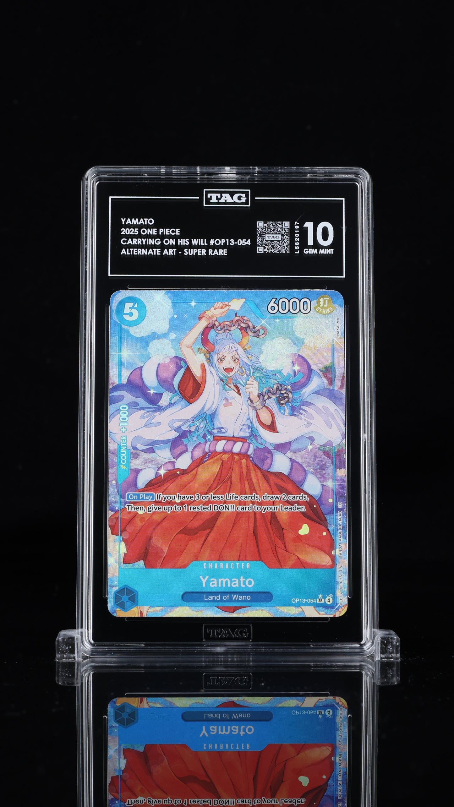 One Piece 2025 Yamato OP13-054 SR Alt Art - TAG 10