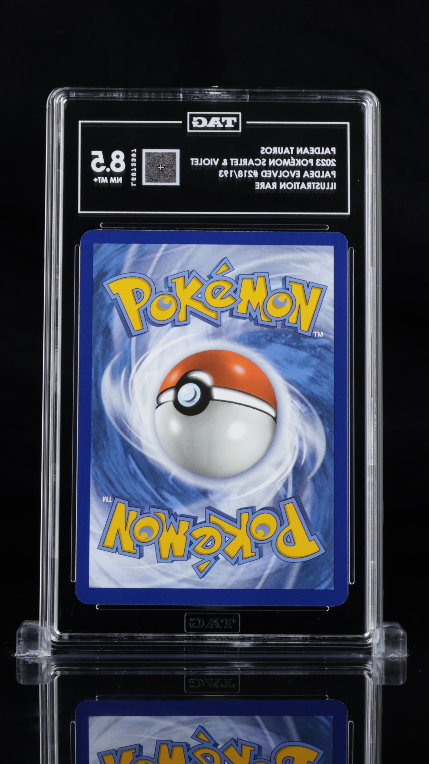 Pokemon 2023 Paldean Tauros - Paldea Evolved - IR - TAG 8.5