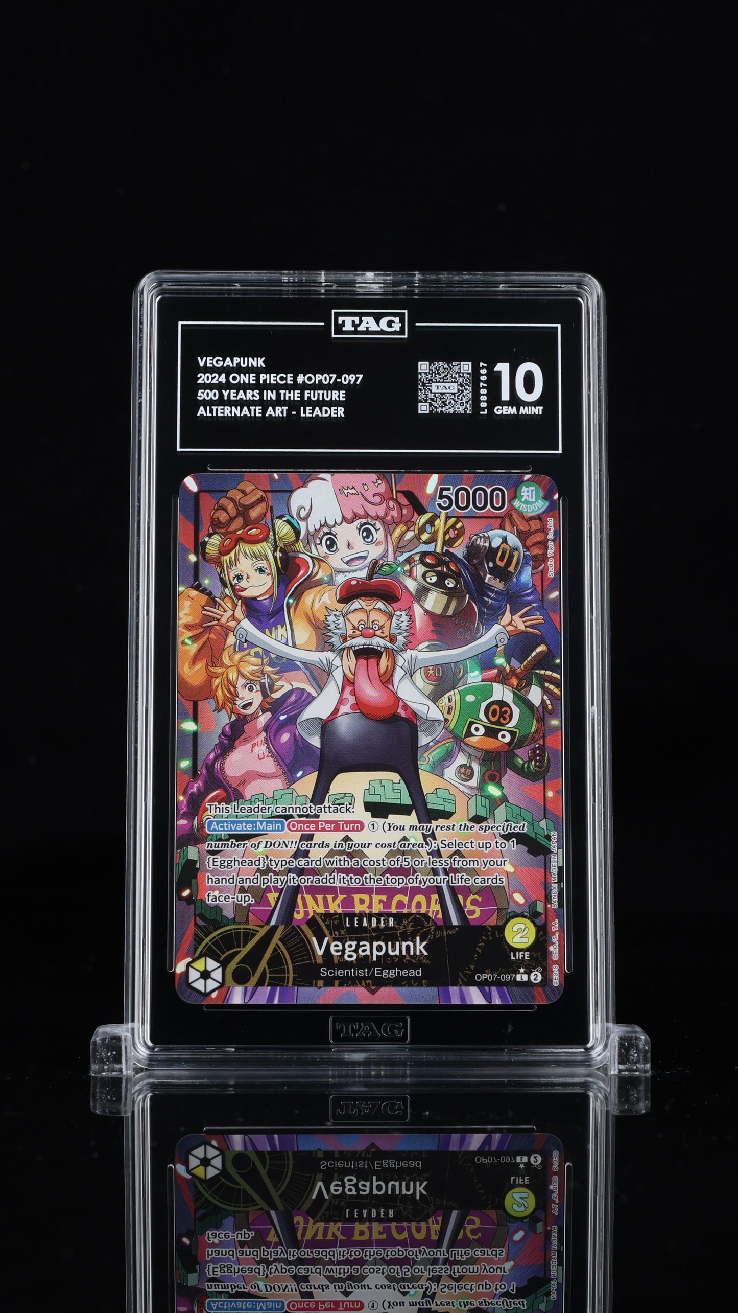 One Piece 2024 Vegapunk OP07-097 Leader Alt Art EN - TAG 10