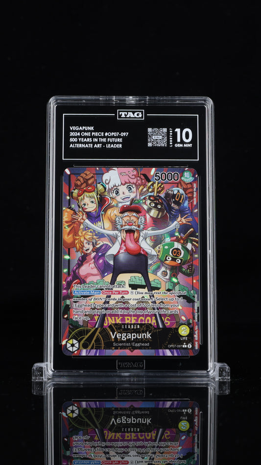 One Piece 2024 Vegapunk OP07-097 Leader Alt Art EN - TAG 10