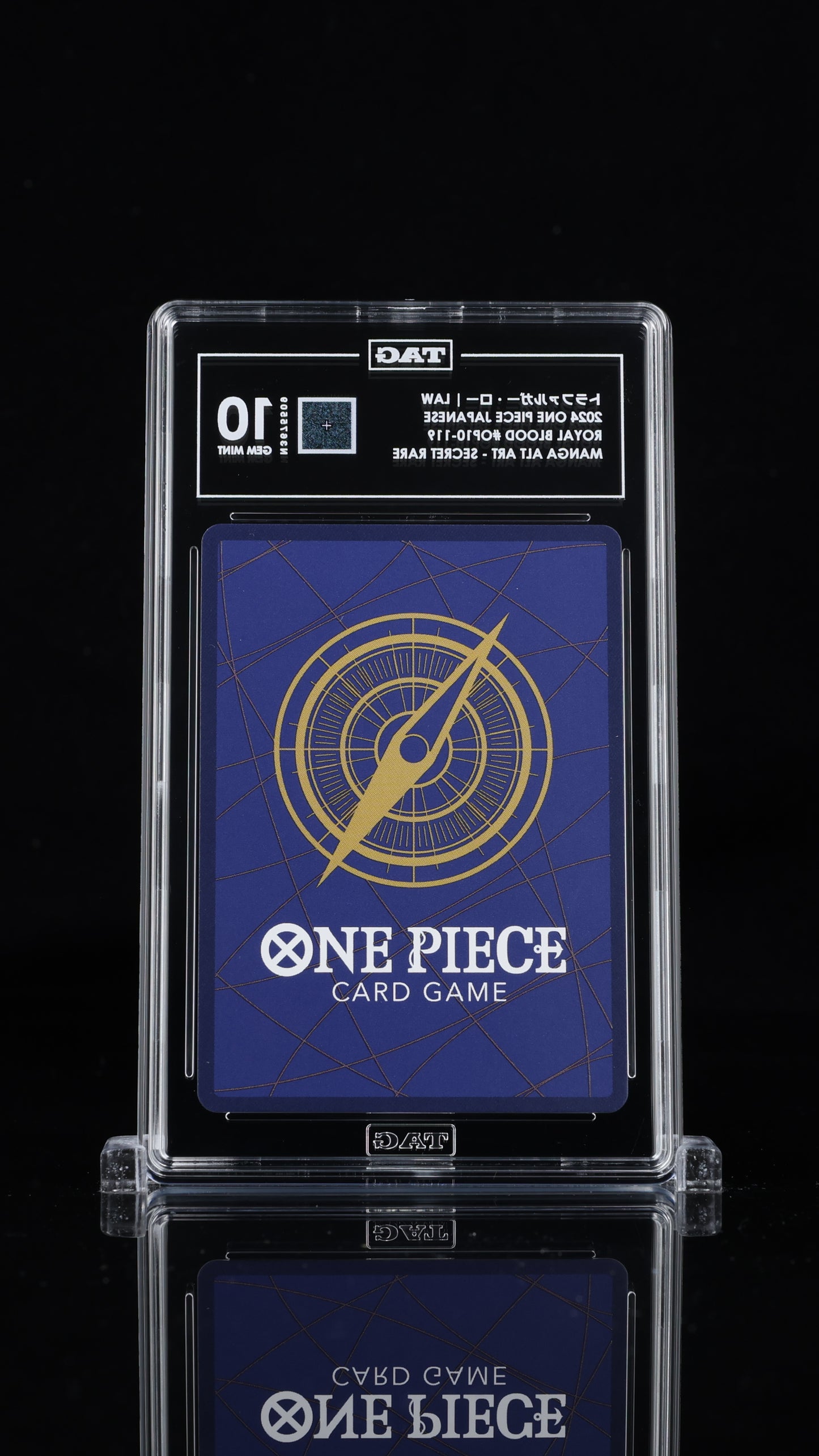 One Piece JP 2024 Trafalgar Law OP10-119 SEC Manga Alt Art - TAG 10