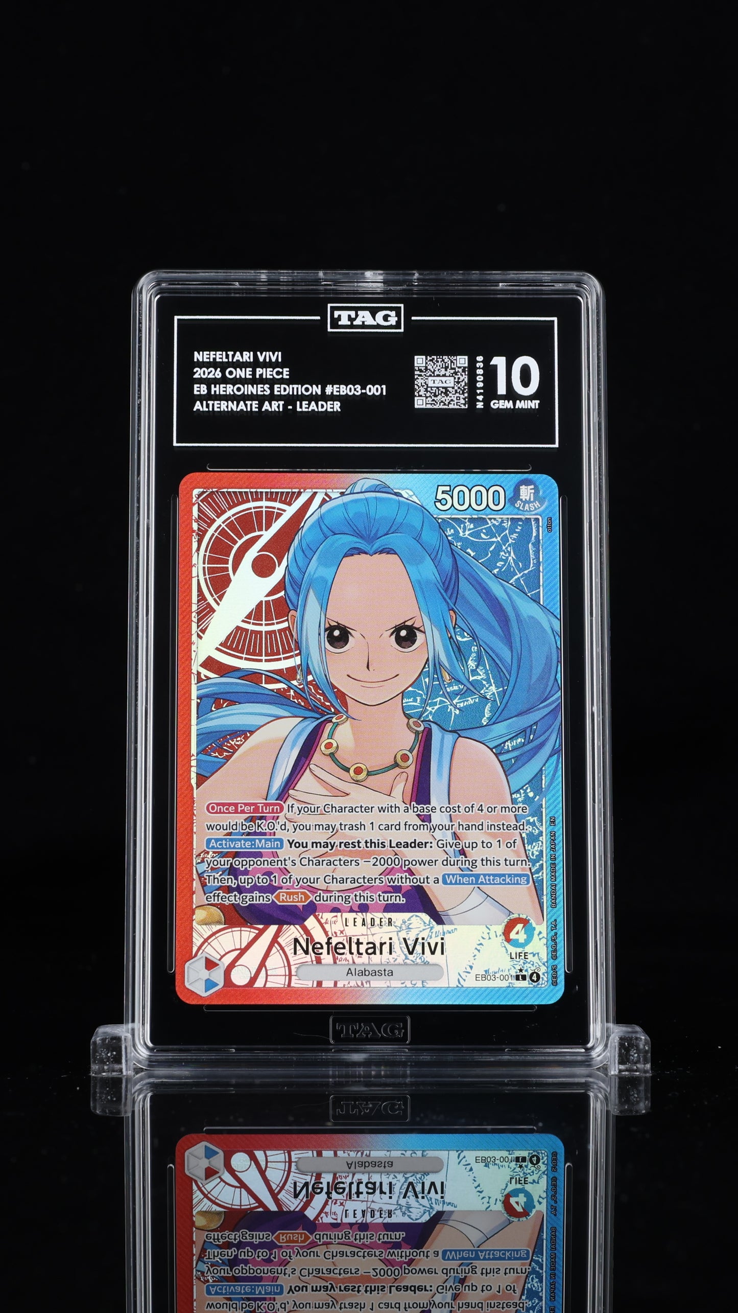 One Piece 2026 Nefeltari Vivi EB03-001 Leader Alt Art EN - TAG 10 [P2]