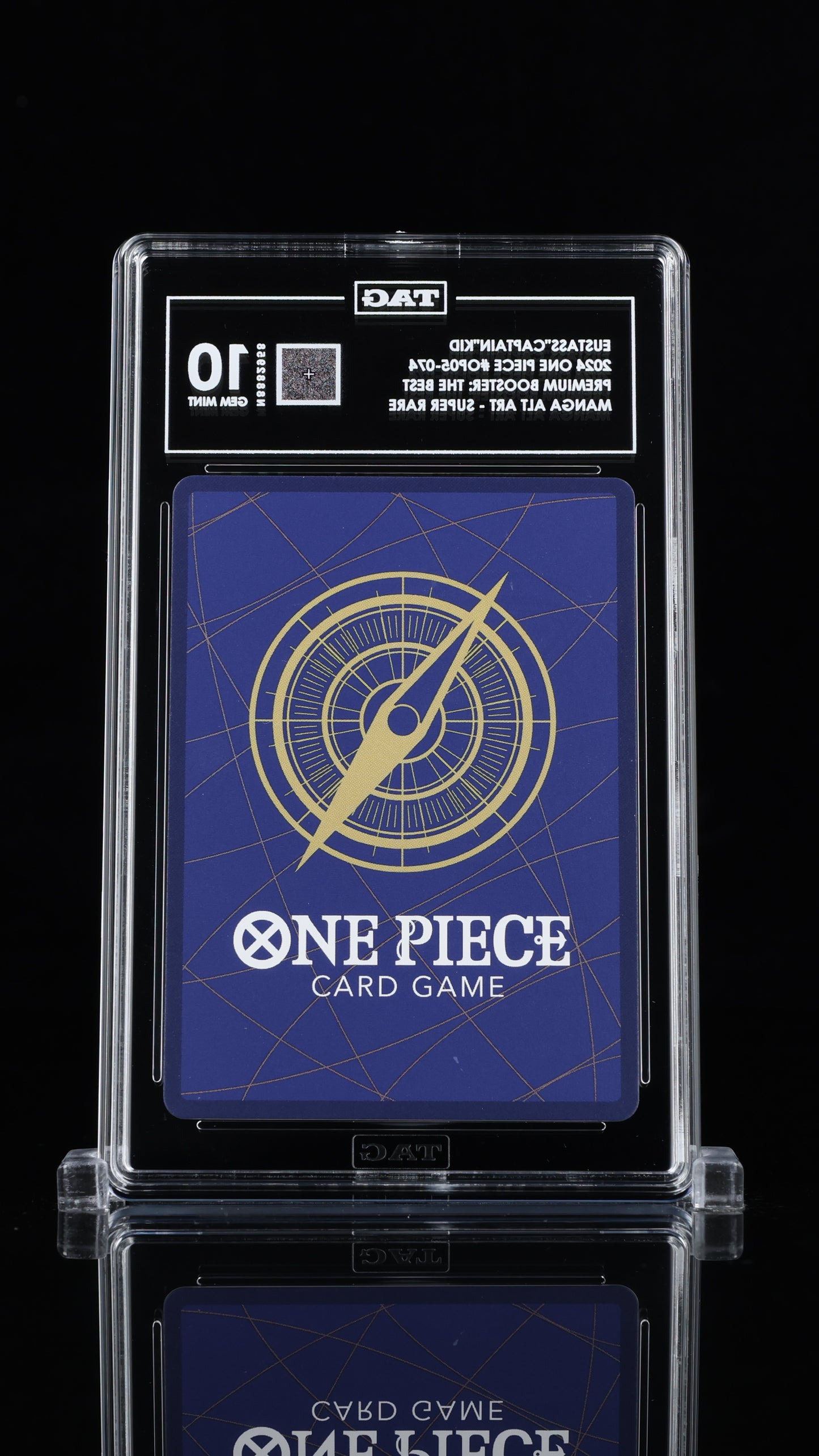 One Piece 2024 Eustass"Captain"Kid - PRB01 - Manga Alt Art Super Rare - TAG 10