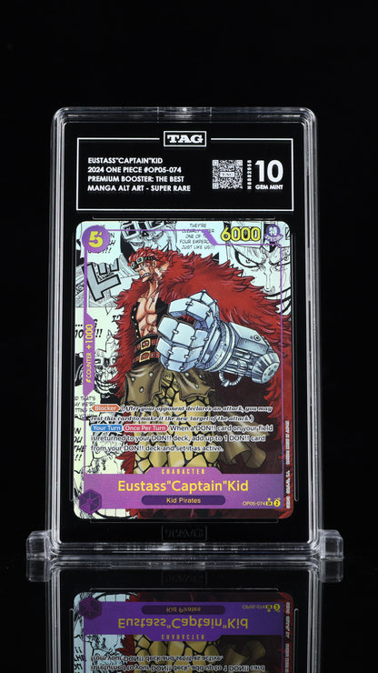 One Piece 2024 Eustass"Captain"Kid - PRB01 - Manga Alt Art Super Rare - TAG 10