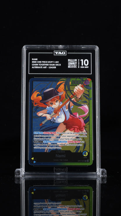 One Piece 2025 Nami OP11-041 Learn Together Leader Alt Art EN - TAG 10 [P1]