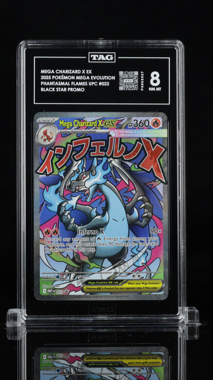 Pokemon 2025 Mega Charizard X ex - Phantasmal Flames UPC - Promo - TAG 8