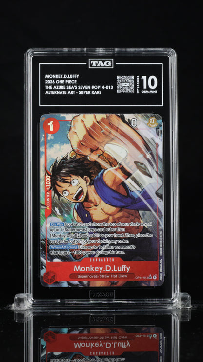 One Piece 2026 Monkey.D.Luffy - The Azure Sea's Seven - Alt Art - SR - TAG 10