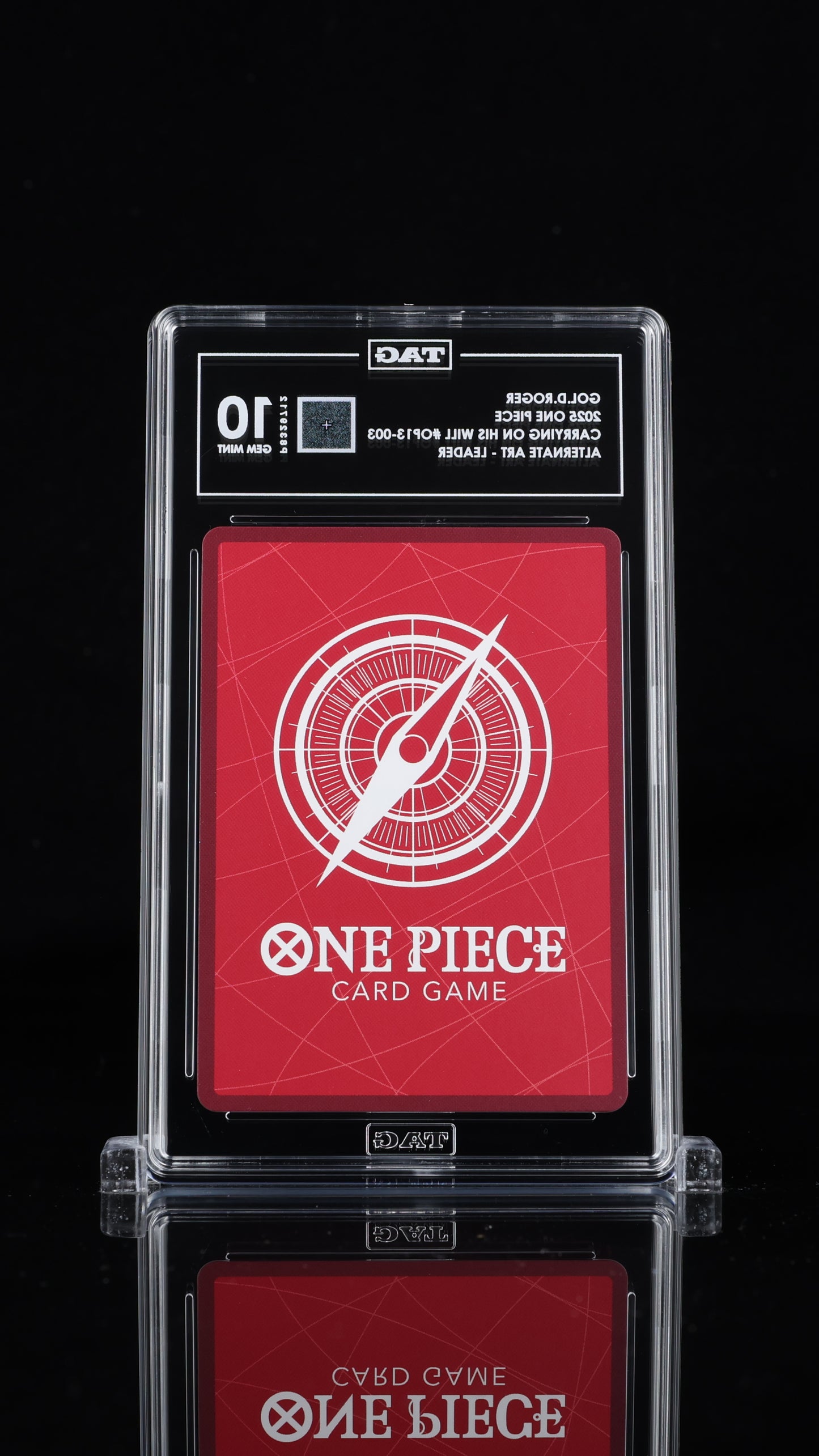 One Piece 2025 Gol D Roger OP13-003 Leader Alt Art EN - TAG 10