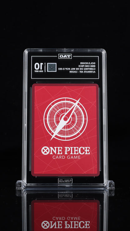 One Piece 2025 Gol D Roger OP13-003 Leader Alt Art EN - TAG 10