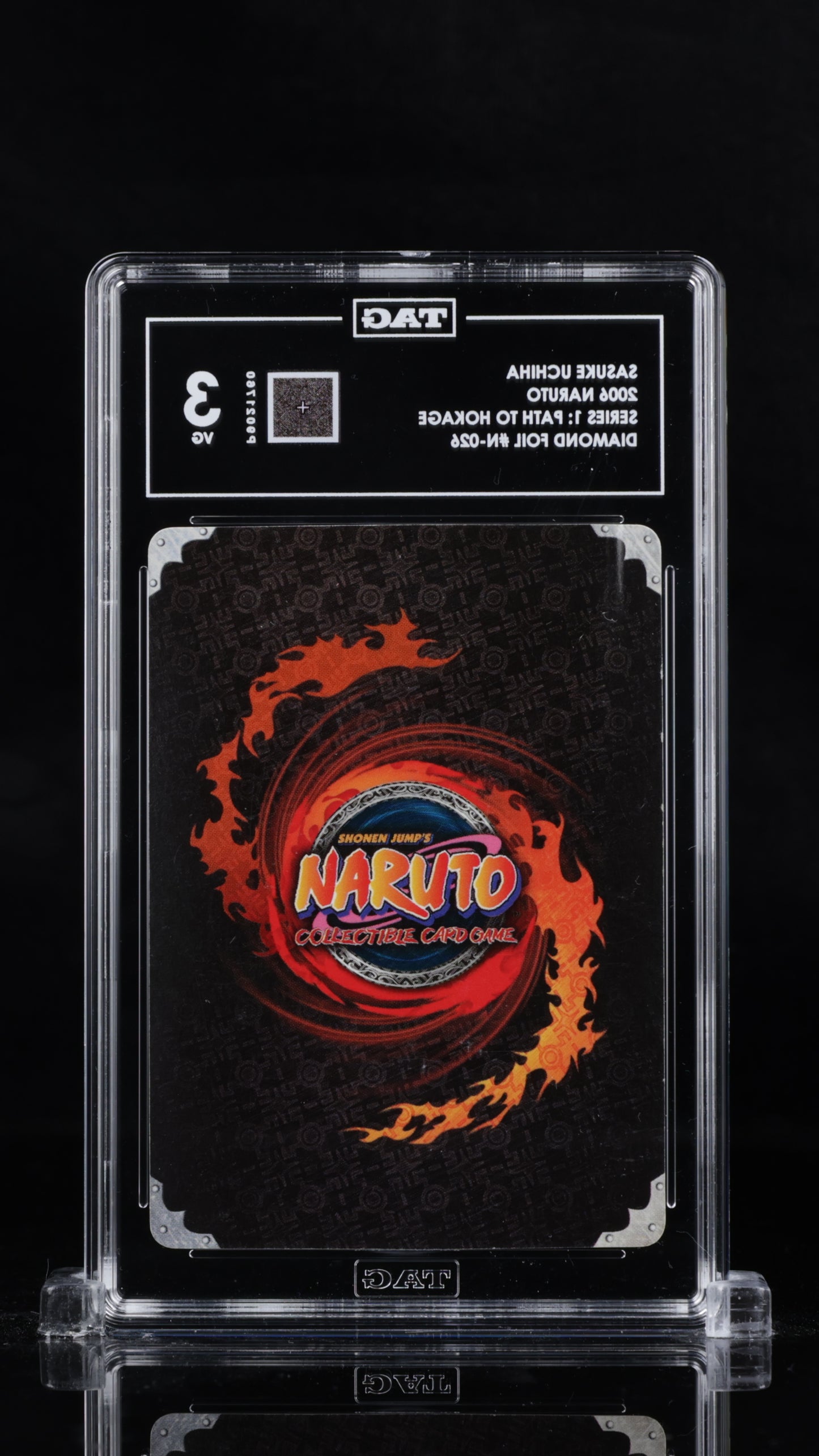 Naruto 2006 Sasuke Uchiha - Series 1: Path to Hokage - Diamond Foil - TAG 3