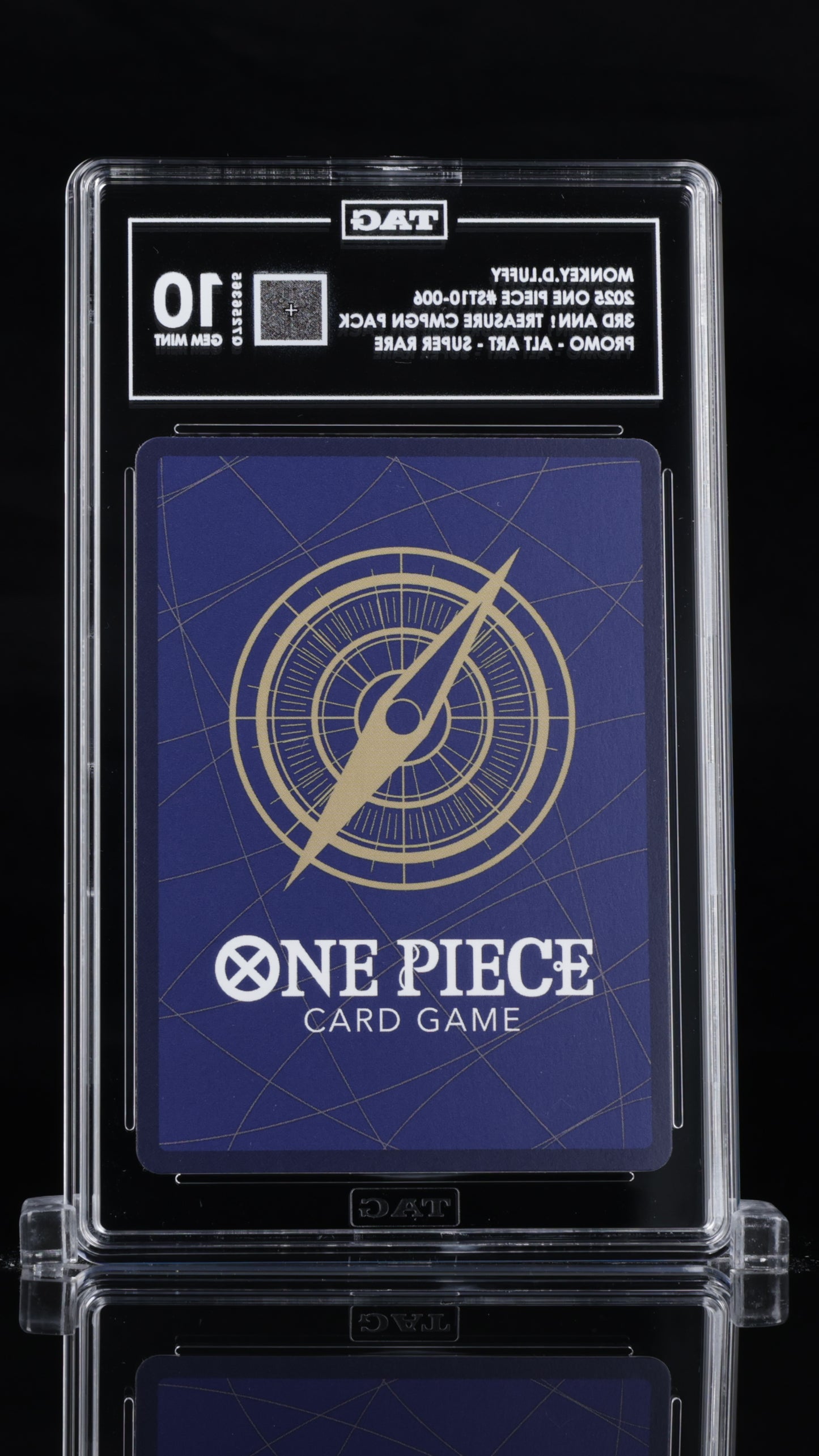 One Piece 2025 Monkey.D.Luffy 3rd Anni. Treasure Campaign Pack Promo - Alt Art SR - TAG 10 "P2"