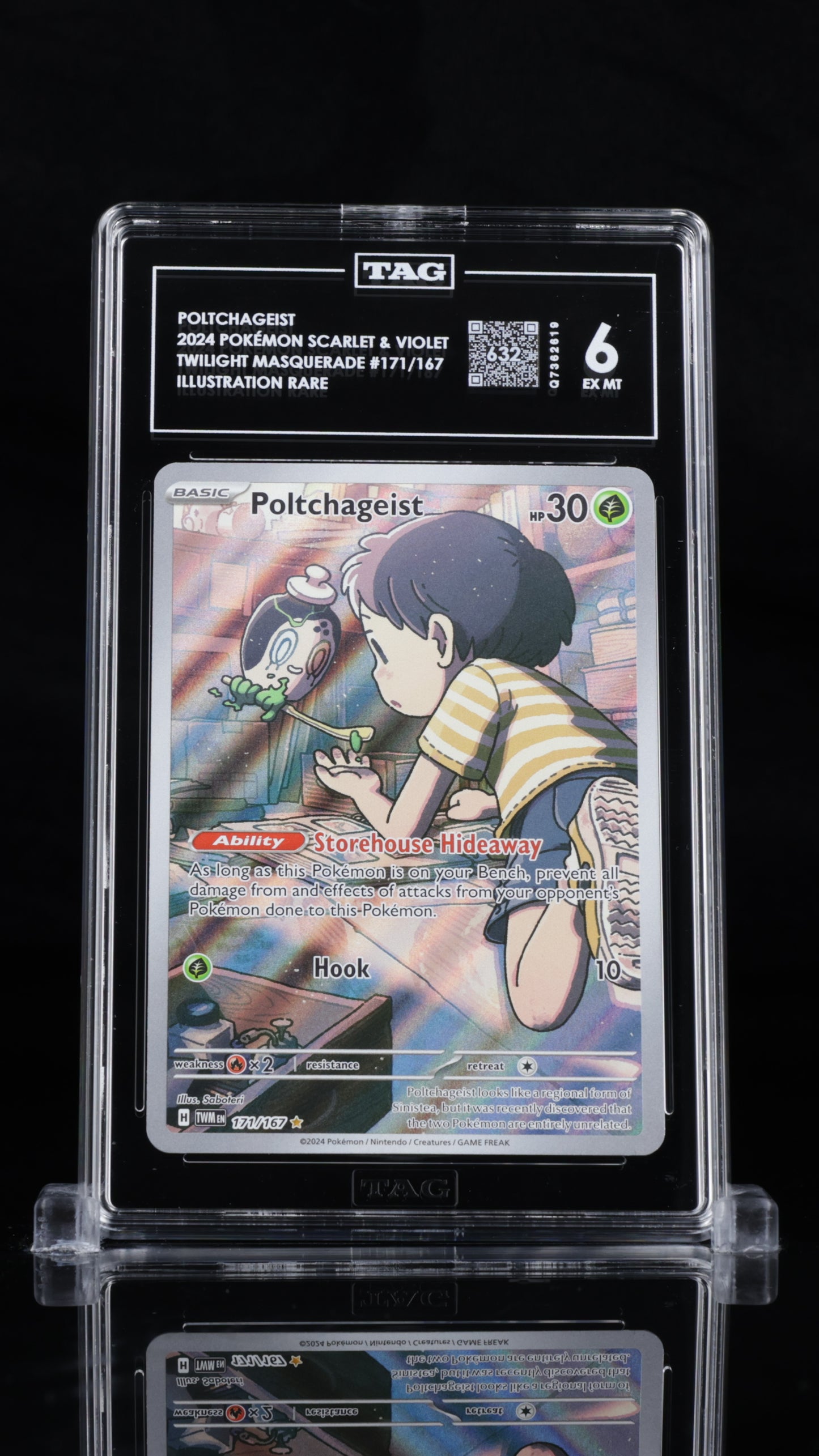 Pokemon 2024 Poltchageist - Twilight Masquerade - IR - TAG 6