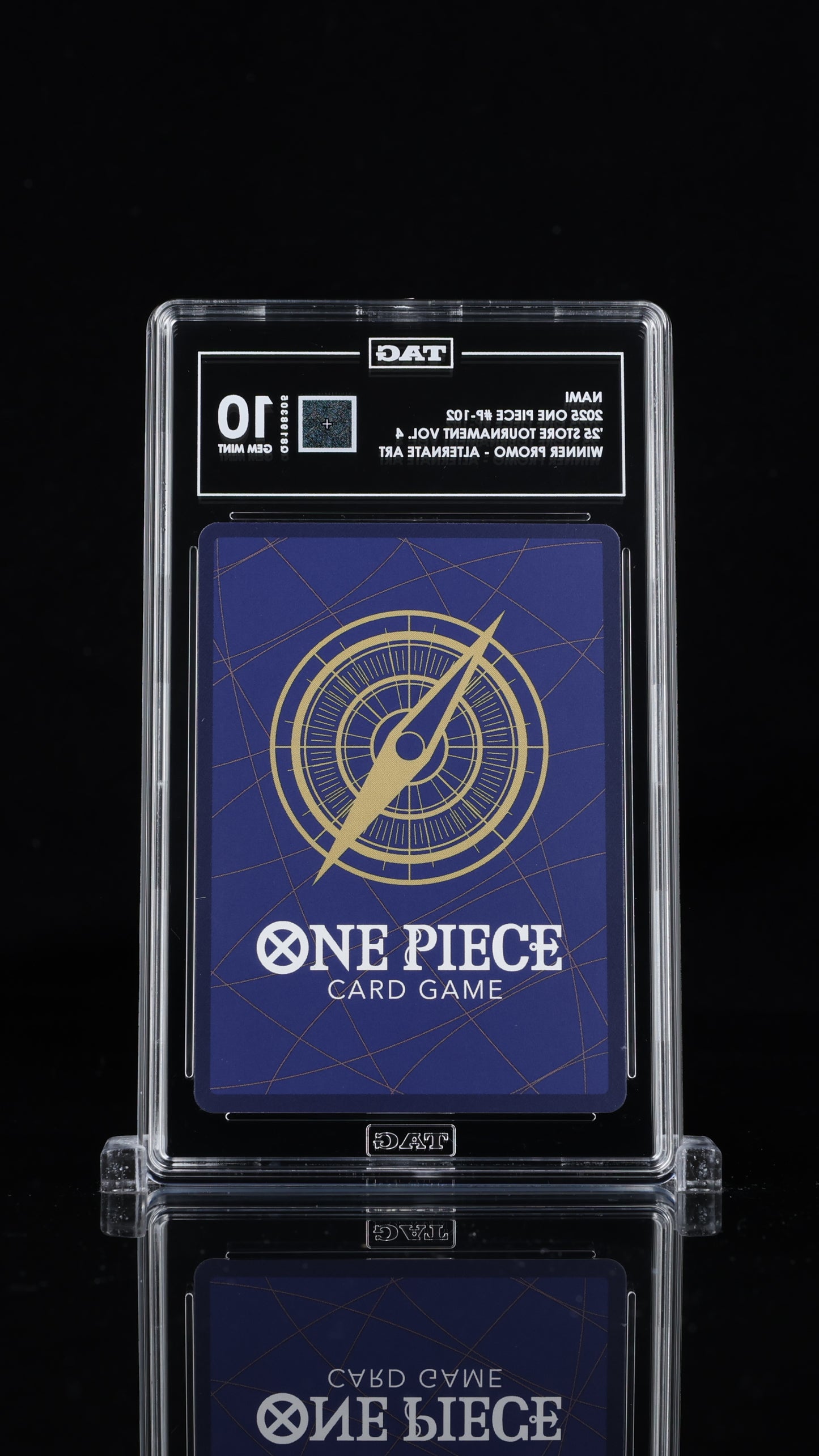 One Piece 2025 Nami P-102 Winner Promo Alt Art EN - TAG 10