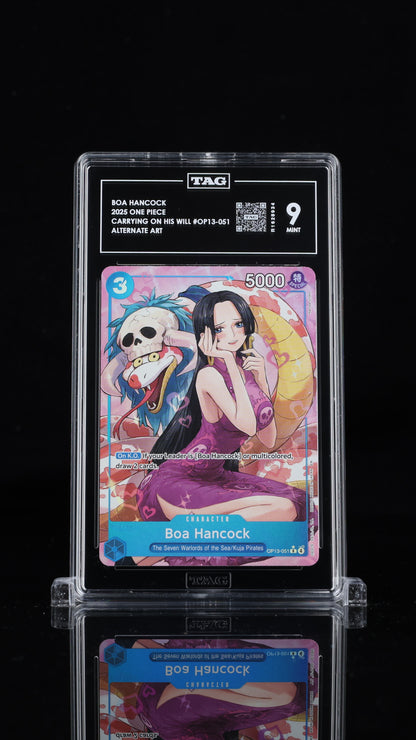 One Piece 2025 Boa Hancock OP13-051 R Alt Art EN - TAG 9