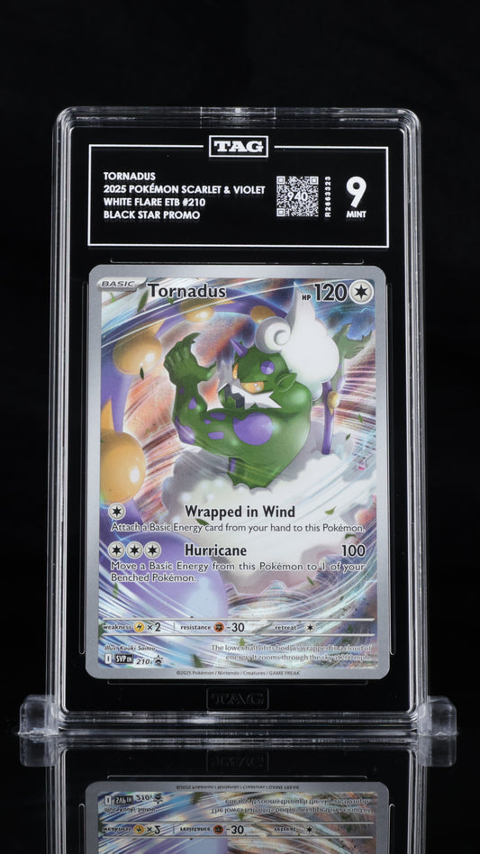 Pokemon 2025 Tornadus - White Flare ETB - Promo - TAG 9