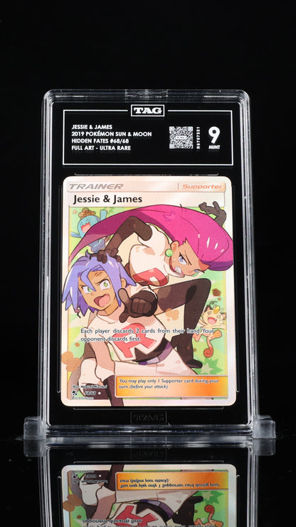Pokemon 2019 Jessie & James - Hidden Fates - Full Art UR - TAG